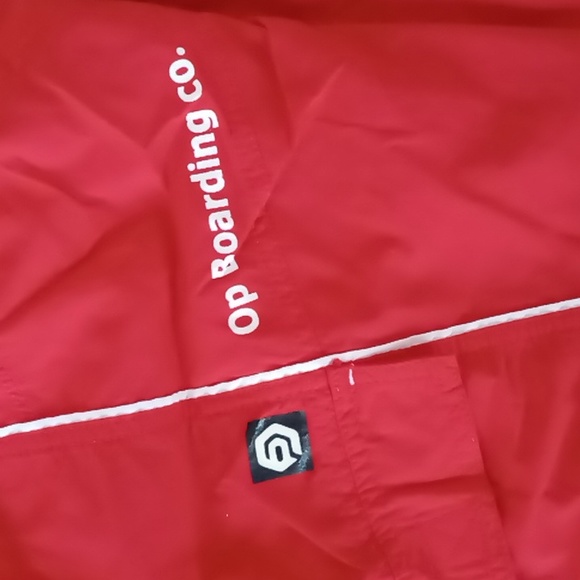 Ocean Pacific BNWOT VINTAGE MENS RED W WHITE TRIM BOARD SHORTS SZ XL - Picture 7 of 9